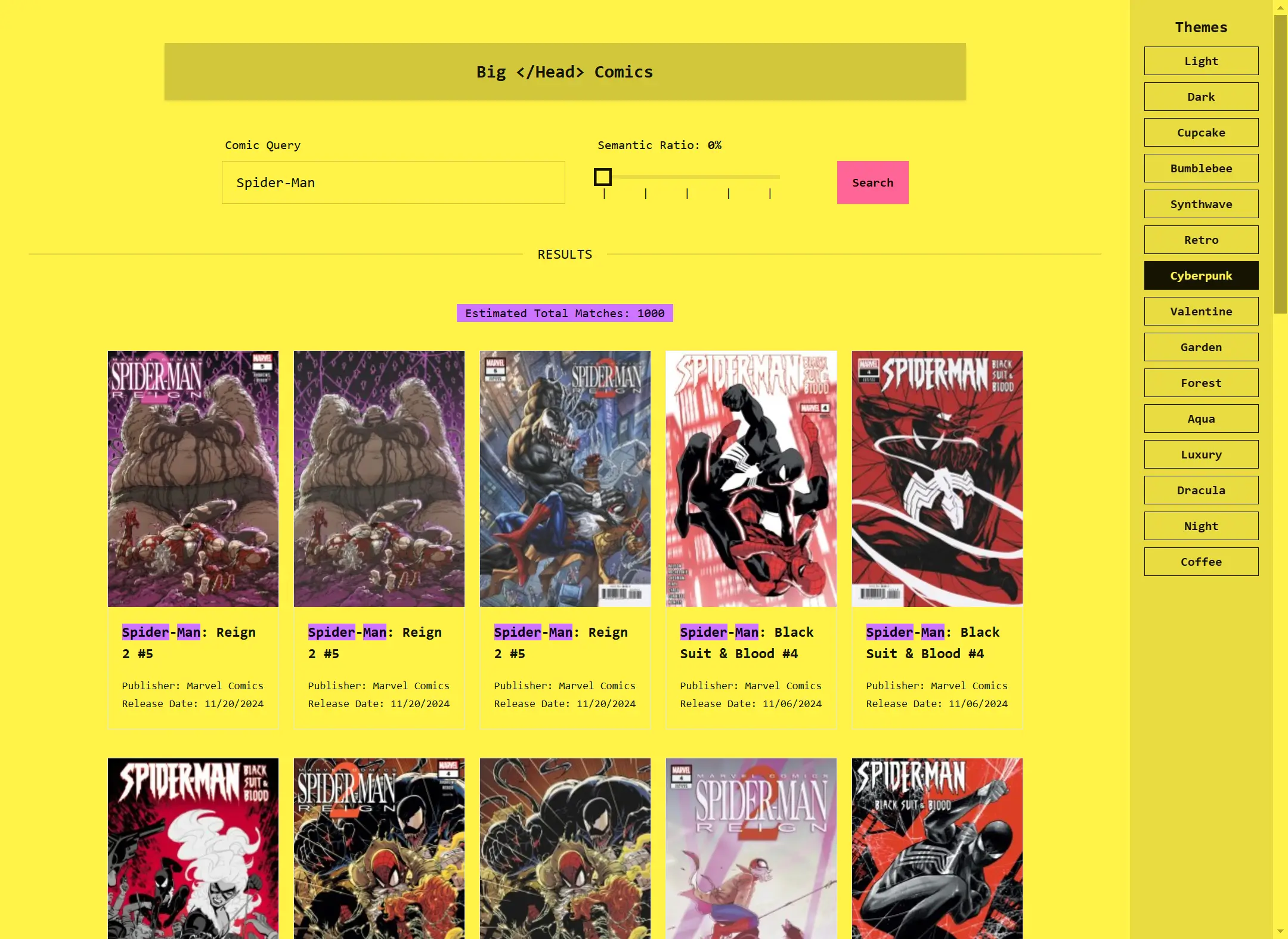 Big </Head> Comics screenshot