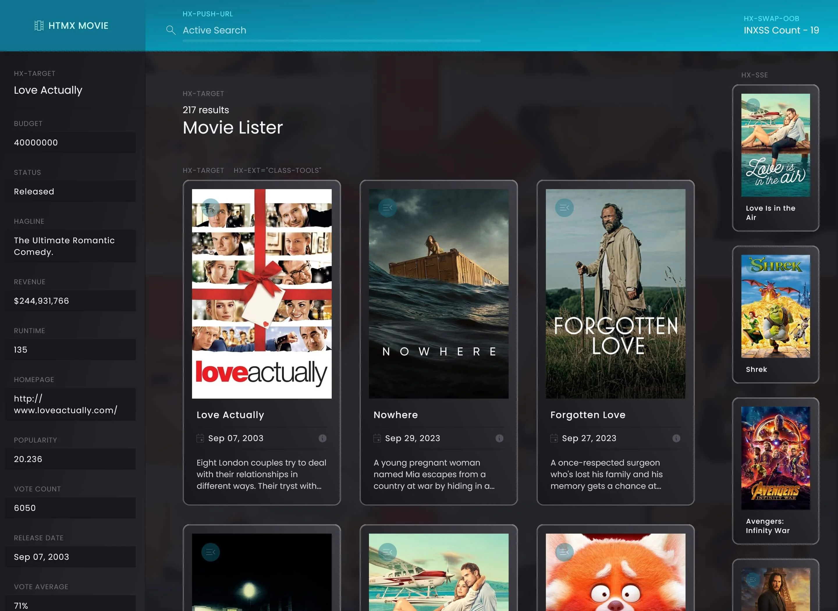 Movie Lister screenshot